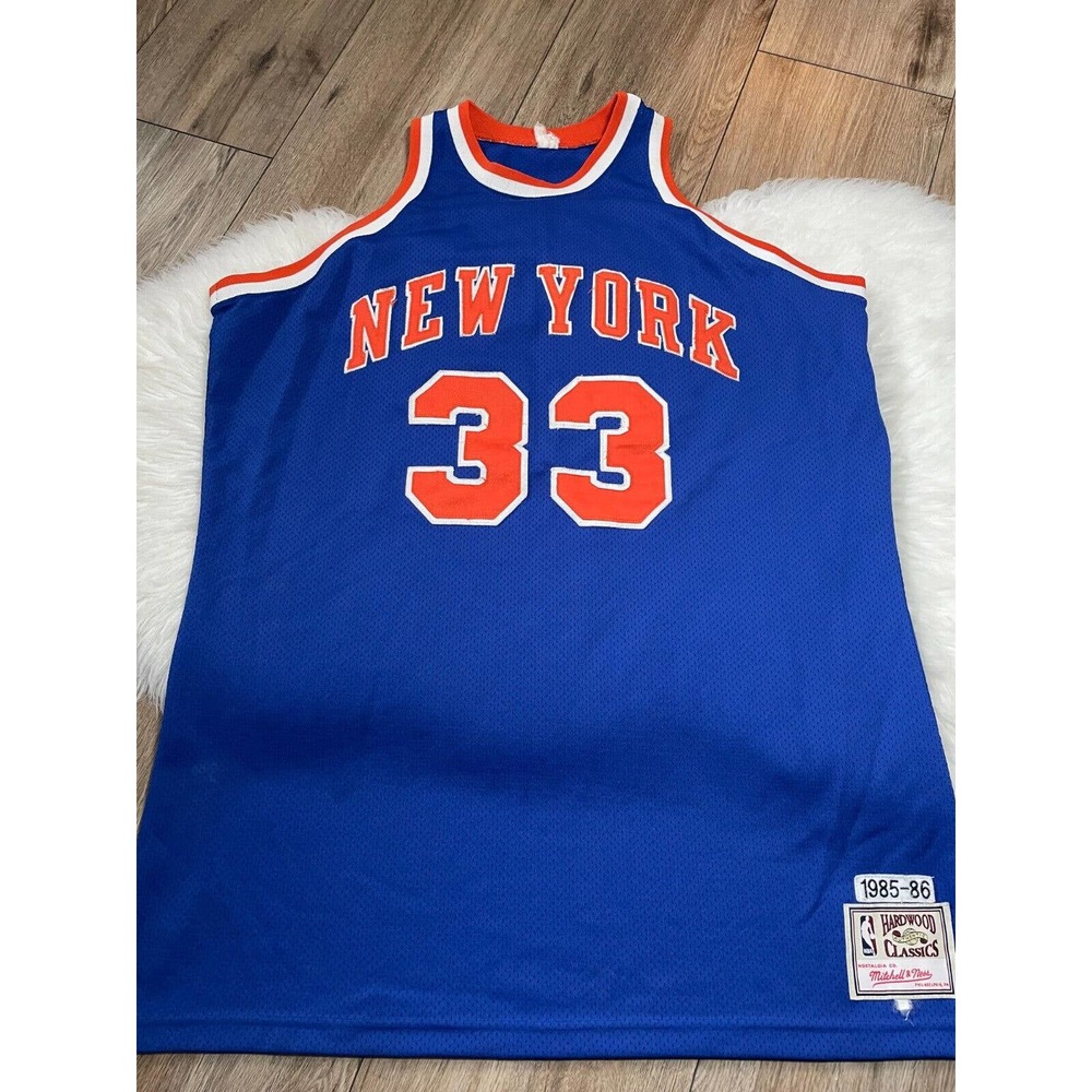 Patrick Ewing Hardwood Classics Mitchell Ness 1985-86 NY Knicks Jersey Size XL
